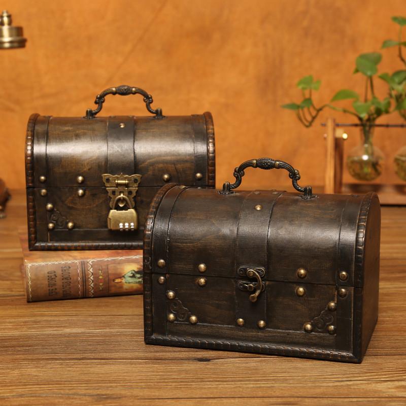 Classic Wooden Storage Chest For Home Office And Decorative Use