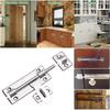 1 Set 4/6/8 Inch Hardware Door Lock,Stainless Steel Barrel Bolt Latch With Padlock Clasp for Locking Door Window Drawer Cupboard