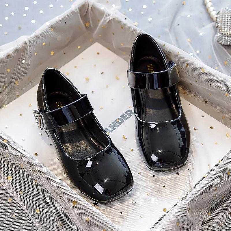 Princess shoes for girls2026New Spring and Autumn High-Heeled Dress Shoes for Children, Children's Catwalk Stage Performance Leather Shoes, Small