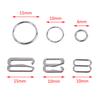 100 Silver Metal Bra Strap Adjuster Slider/Hooks/O Ring Lingerie Sewing Craft