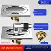 304 Stainless Steel Floor Drain Thickened Anti-Odor Device for Bathroom Sewer Washing Machine All-Copper Universal Drain Core