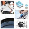 12pcs/set Silicone Blue Coffee Soft Drum Silencer Dampeners for Drums Tone Control