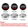 Для Audi A7 56MM 60MM 63MM 65MM 68MM Наклейка на центральные колпачки колес автомобиля Заглушки ступиц Декор Для Audi A3 A4 B8 B9 A6 C5 C6 C7 A7 Q5 A5 A8 S RS