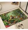 Король леса Тигр Мягкий кухонный ковер Анти-усталость Кухонный коврик Водонепроницаемый нескользящий набор ковриков Коврик-бегун Прикроватный ковер Абсорбирующий ковер для кухни