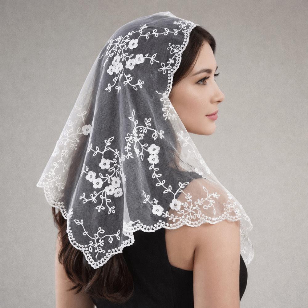 Cloak Lace Triangle Scarf Cape Hip Scarf Retro Lace Scarf Veil Headband Travel