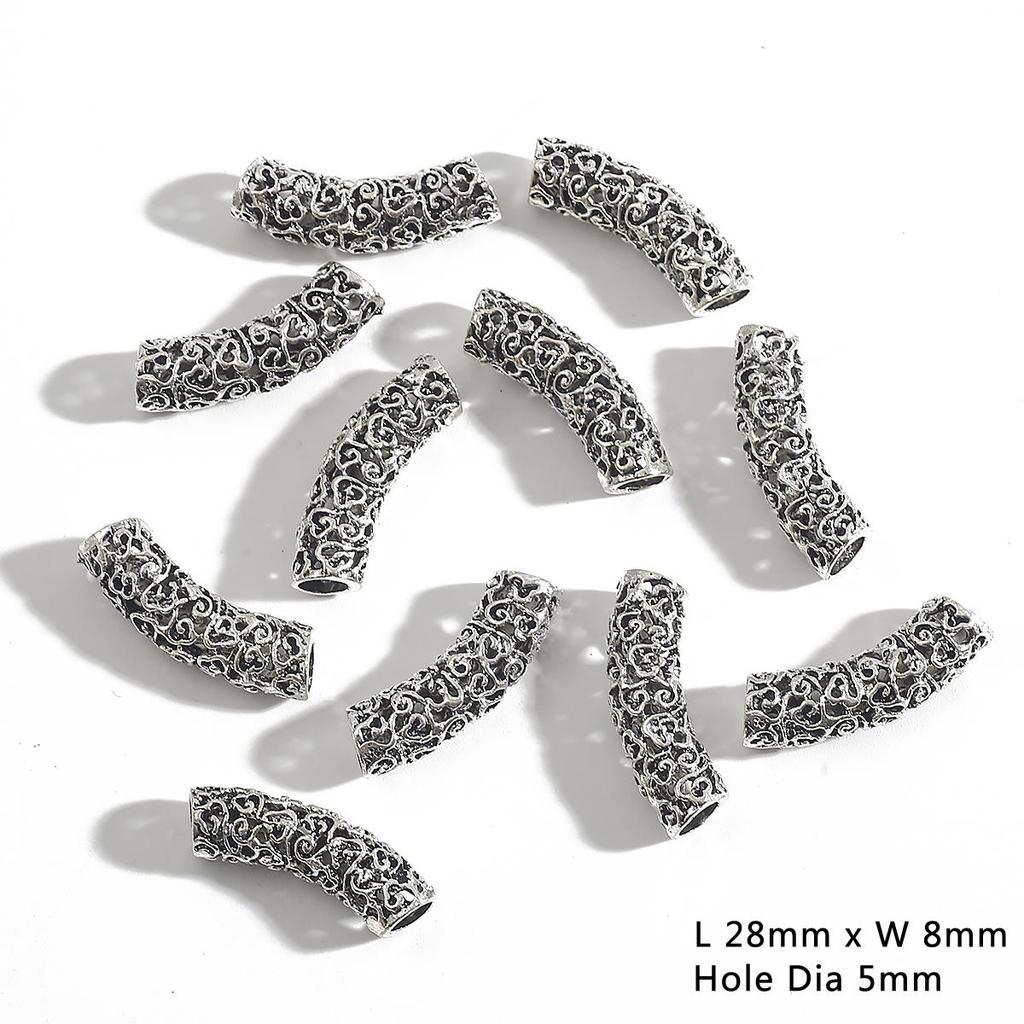 3-10Pcs Zinc Alloy Tube/Hanger Charm Bead for Beading Jewelry Diy Craft Fit Bracelet Charms Connectors Making