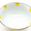 Imari ware rice bowl, flower, yellow, 13cm, small flower design, Tokushichi kiln, made in Japan, 480062