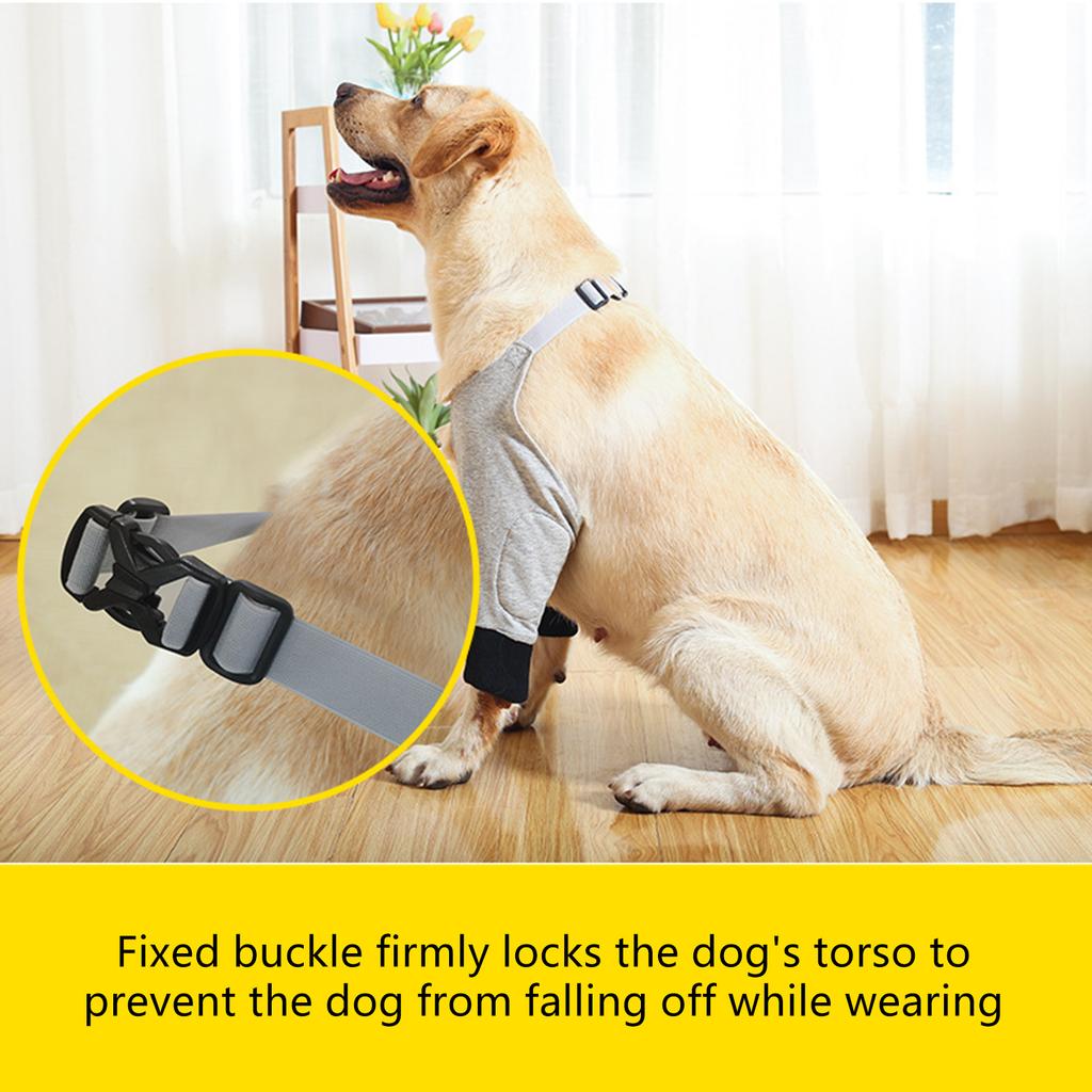 Регулируемые бандажи для передних лап собаки с мягкой хлопковой подкладкой для комфортной поддержки суставов и заживления травм суставов