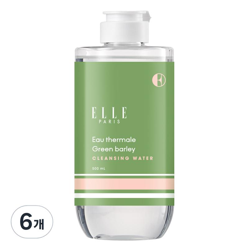 ELLE PARIS Eau Thermale Green Bailey Cleansing Water, 500ml, 6 pcs