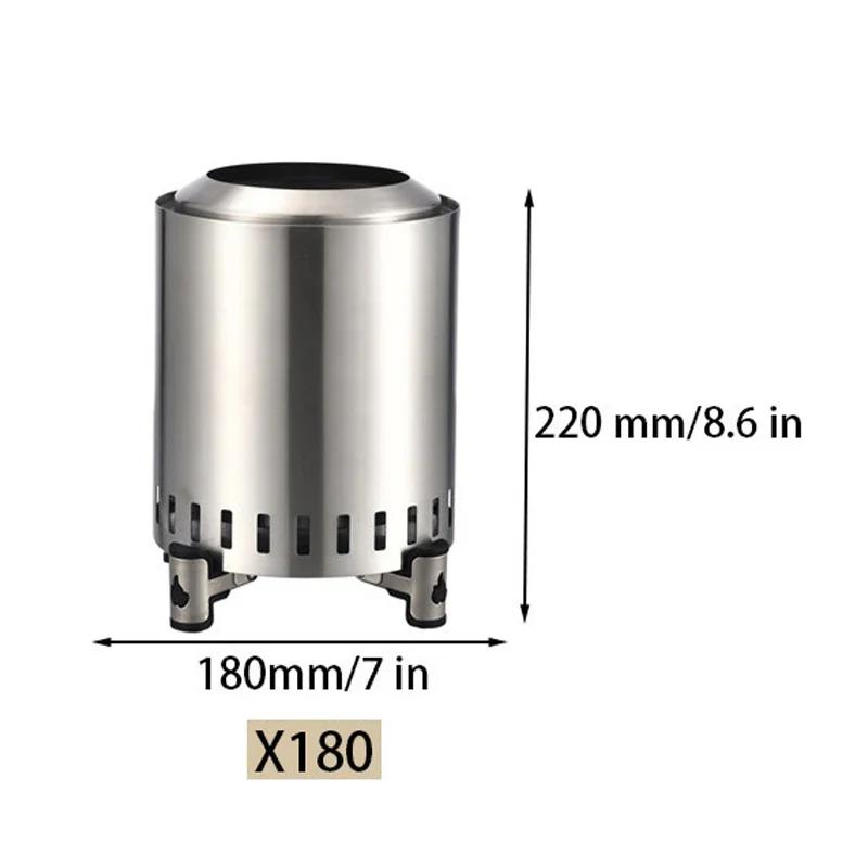 Разборная Портативная Походная Дровяная Печь Нержавеющая Сталь Газовые Дровяные Горелки Печь для Туризма Ветрозащитная Дровяная Печь для Улицы