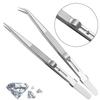 Tool Clamping Tool Jewelry Tweezers Adjustable Slide Lock Tweezers Stainless Steel Tweezers