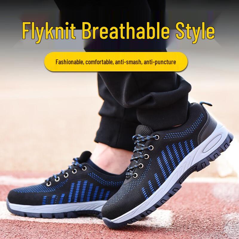 Men's Breathable Steel Toe Work Safety Shoes