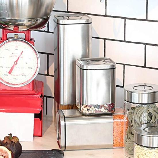 Dalton Cube Jar with Press Lid, Small, K915-1285S