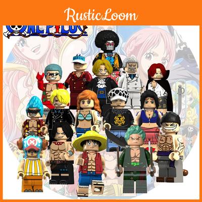 Набор из 15 пиратских строительных блоков One Piece: Чоппер, Луффи, Зоро, Робин, Фрэнки и другие!