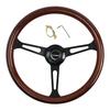 TIYPEOR Classic Wooden Steering Wheel 15inch 380mm Universal Vintage Wood  Car Steering Wheel Racing Steering Wheel for  Game