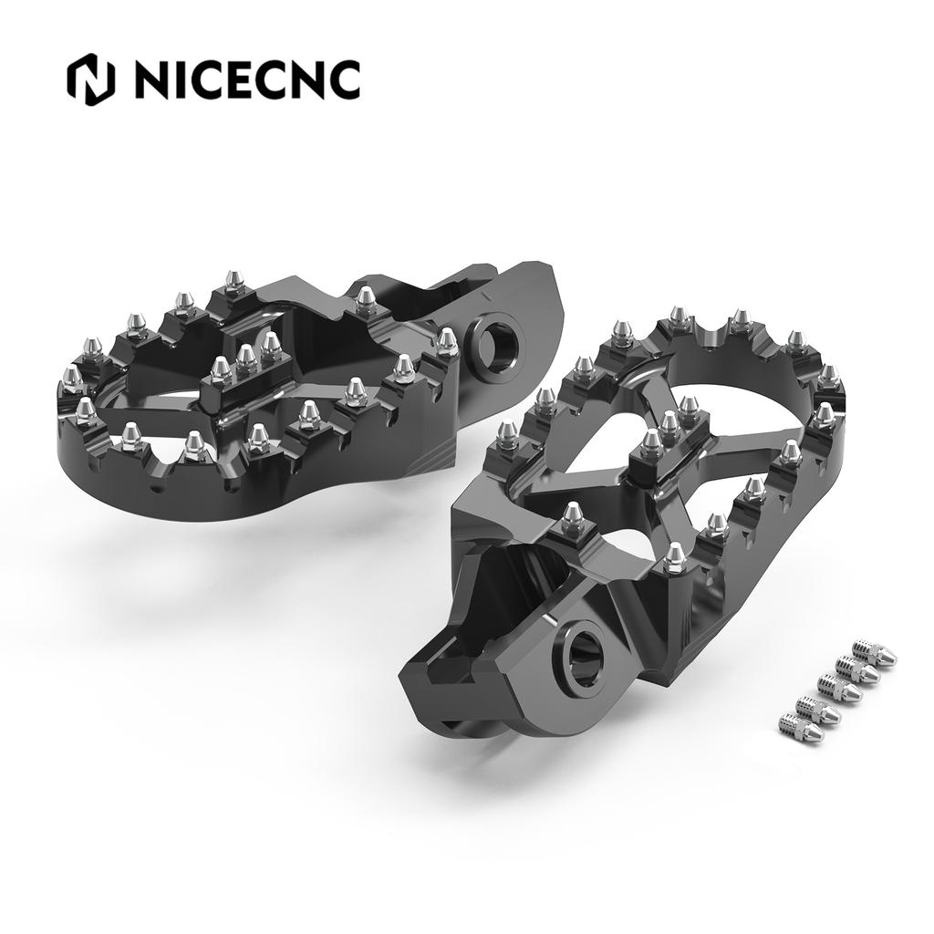 NICECNC Foot Pegs Pedal Footrests For KTM EXC 300 EXCF 350 XCW 500 2017-2023 SX 85 2018-2022 SX 125 SXF 450 XC300 XCF 250 17-22