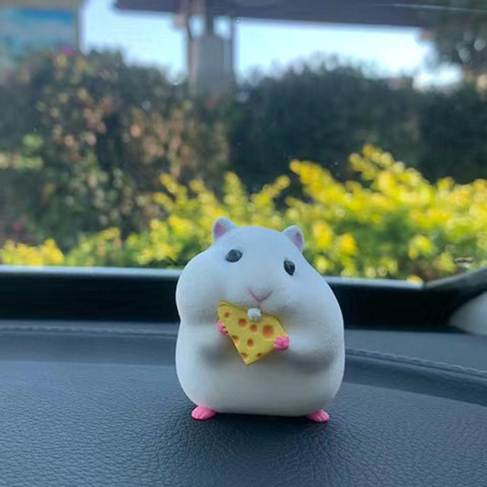 Decor Stealing Hamster Car Oranments Auto Dashboard Model Hamster Model Toy Hamster Action Figure