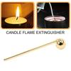 Bell Candle Extinguisher with Long Handle Polished Stainless Steel Tealight Candle Wick Flame Snuffer Putting Out Candle Stopper Candle Accessories
