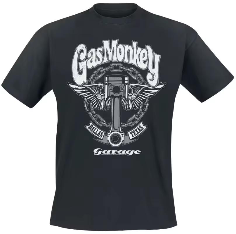 Y2k Gas Monkey Graphic Cotton T-shirt Unisex Summer Short Sleeve Fashion Brand Tee Luxury Casual Vintage Tees