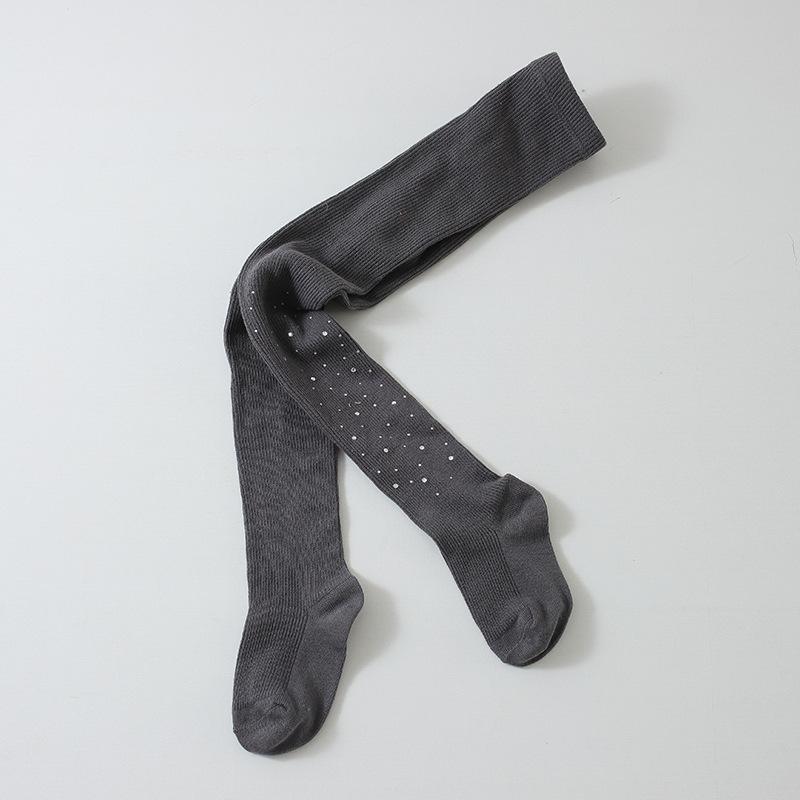 Spring and Autumn's New Sparkling Diamond Starry Sky Soft Cotton Pantyhose Thin Vertical High-elasticity Tight-fitting Pantyhose for Little Girls