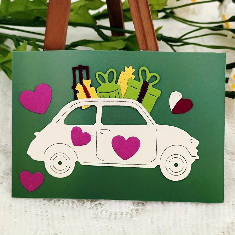 Рождественская машина Металлические режущие штампы Трафарет для DIY Скрапбукинга Фотоальбом Тиснение Бумажные карточки Поделки Вырубки