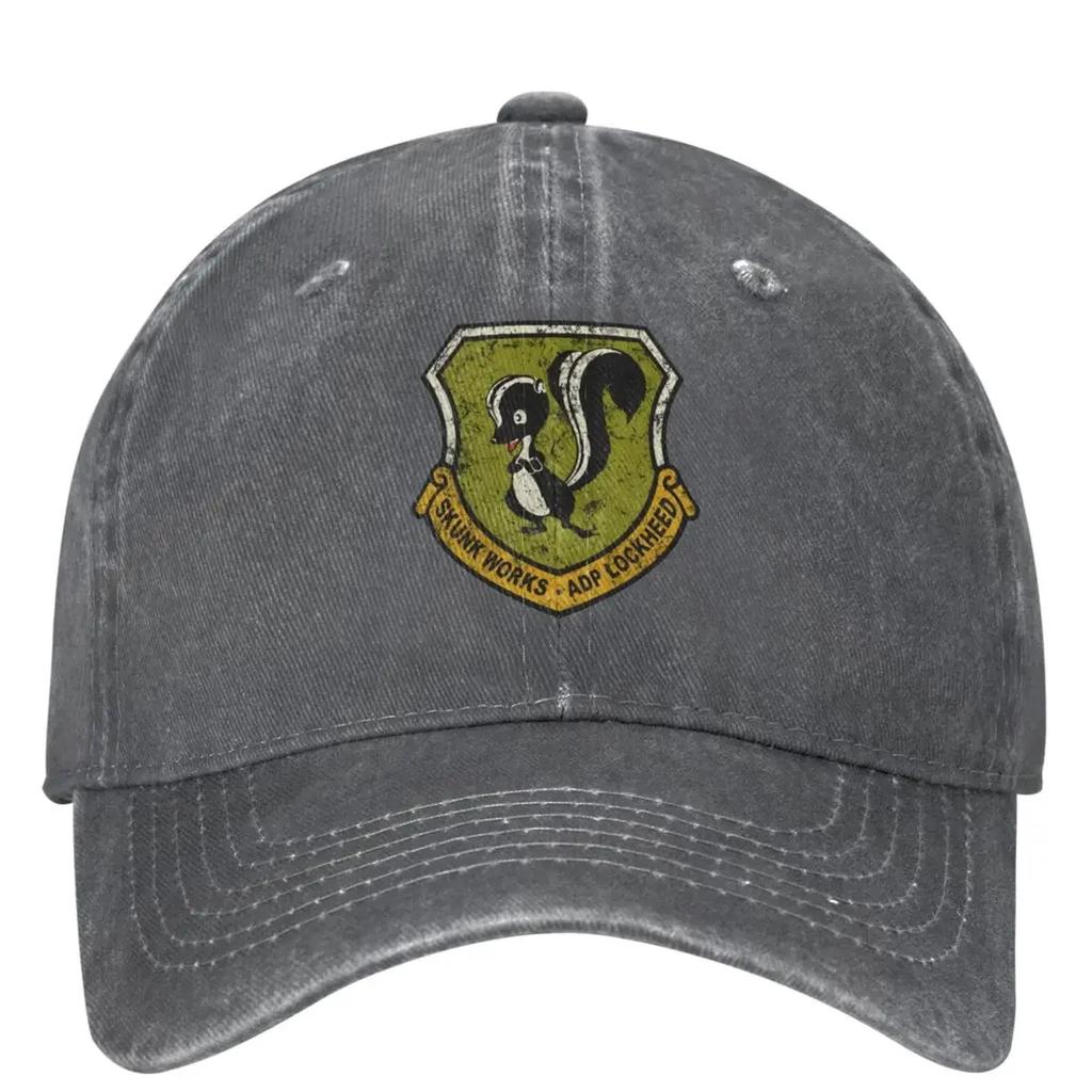 Lockheed Martined Baseball Cap Skunk Works Unisex Unisex Sun Visors Trucker Dad Hat Summer Casual Kpop Rock Baseball Caps