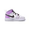 Air Jordan 1 Mid TD Barely Grape Baby Sneakers Purple Black White DQ8425-501