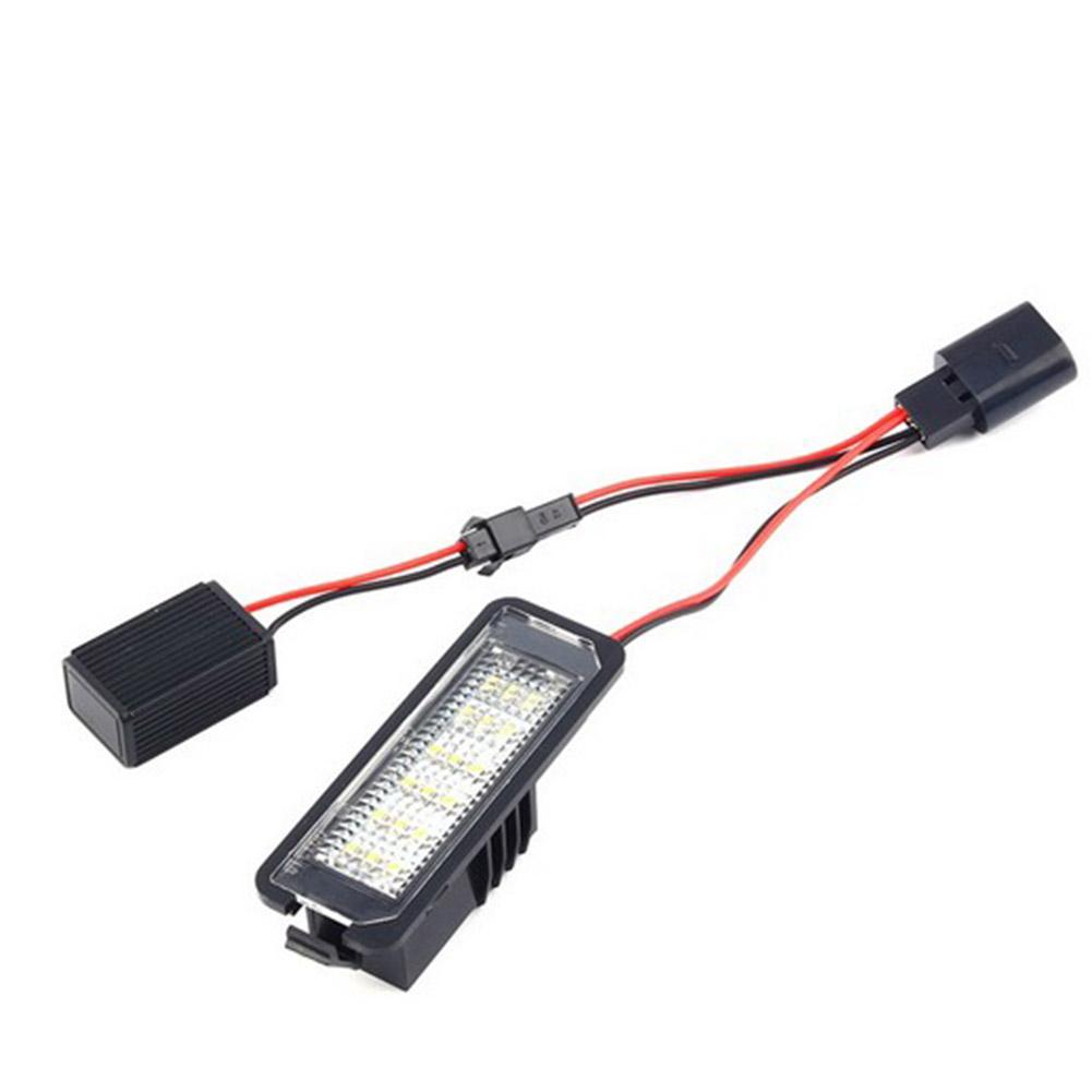 ALLOYSEED 2Pcs12V светодиодные лампы подсветки номерного знака автомобиля внешние аксессуары для VW GOLF 4 5 6 7 Polo 6R