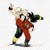 Patches For Clothes Bag Iron On Thermal Stickers Goku Vs Tenshinhan Tien Shinhan Goku Pattern Washable Heat Transfer