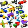 Трансформирующиеся Роботы Конструкторы Машинки Мини-Машинки с Оттяжкой Набор из 16 Штук Фигурки Акции Принадлежности для Вечеринки Подарки на День Рождения Набор для Малышей Детей