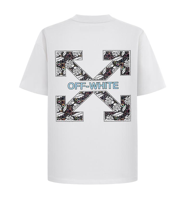 New round neck short sleeved T-shirt for couples, fashionable and cool, decorated with double arrow pattern on half sleeves