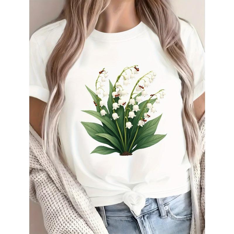 Женская удобная футболка Lily Of The Valley Ants Pure -кодированная, европейский размер