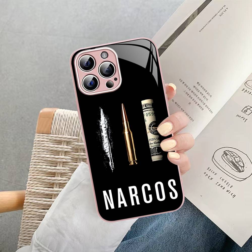 Сериал Наркос Пабло Эскобар Для IPhone 14 13 12 Mini 11 Pro XS Max X XR 14 Plus Закаленное Стекло Чехол