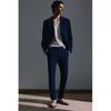 H M sliM Fit Seersucker Suit Pants Navy Blue
