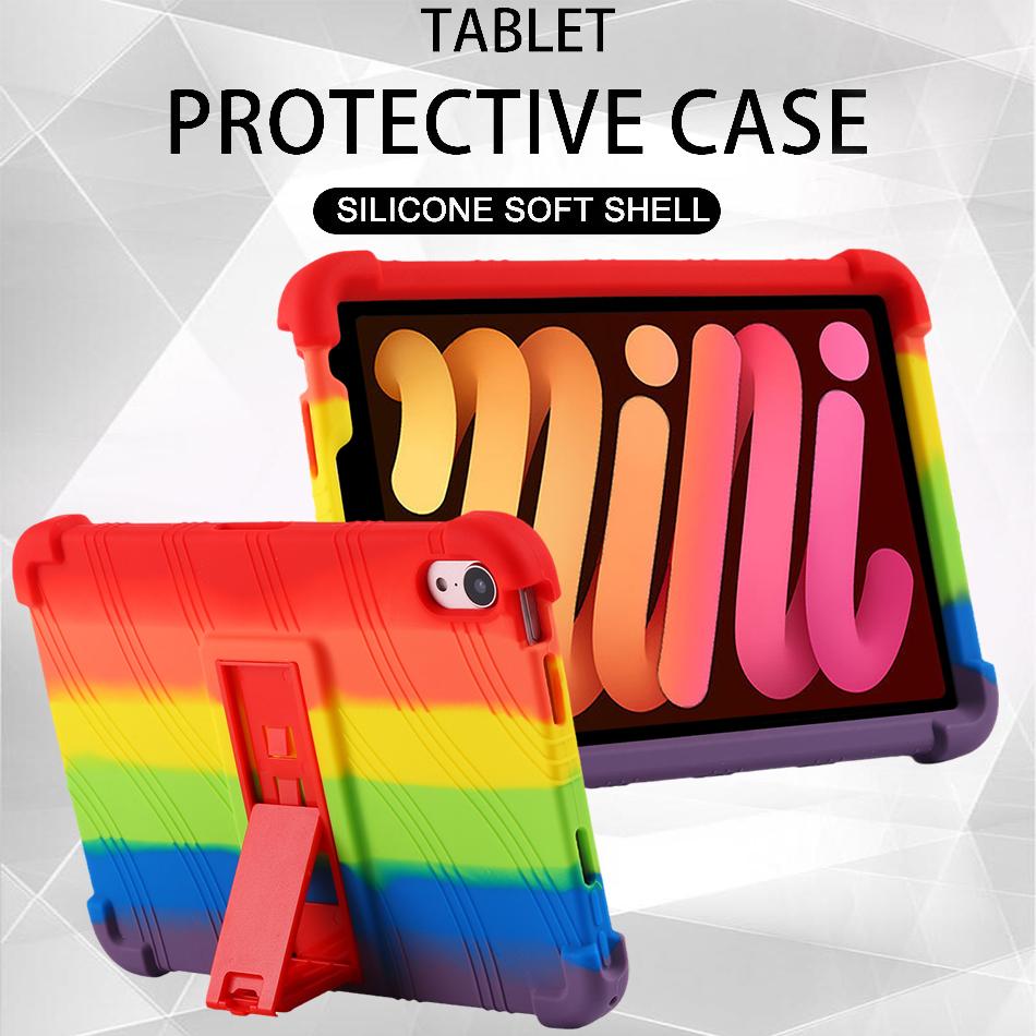 Kids Shockproof Stand Tablet Cover For Apple iPad Mini6 8.3 Inch Silicon Case 2021 A2569 Protective Sleeve