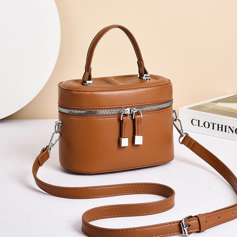 IELGY Ladies Fashionable All-Match Casual Simple One-Shoulder Messenger Bucket Bag Portable