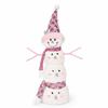 Foam Doll Christmas Plush Snowman Doll Pink Snowman Xmas Snowman Decoration  Tabletop
