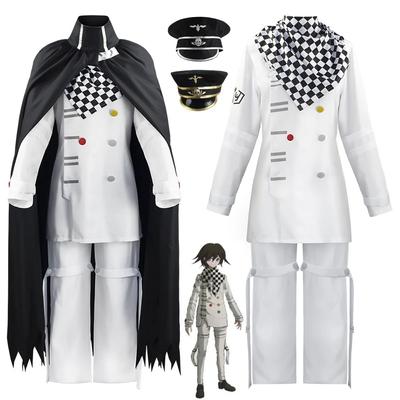Аниме Danganronpa Kokichi Oma Косплей Костюм Kokichi Oma Президентская униформа Плащ Хэллоуин Сценические костюмы для выступлений