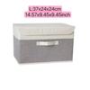 Collapsible Storage Box With Lid Multi Functional Clothe Underwear Socks Organizer Foldable Sundries Storage Basket For Wardrobe