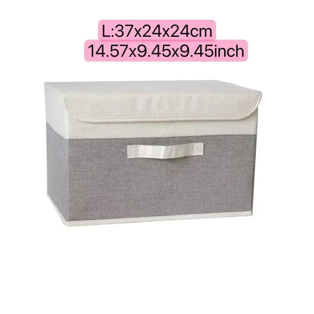 Collapsible Storage Box With Lid Multi Functional Clothe Underwear Socks Organizer Foldable Sundries Storage Basket For Wardrobe