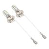 2PCS Xenon White H3 3528 25-SMD For Vehicle Car Fog Driving DRL LED Light Bulbs