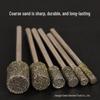 Электрогальваническая алмазная цилиндрическая шлифовальная головка 3 мм для камня, электрической гравировки и полировки нефрита, износостойкая.
