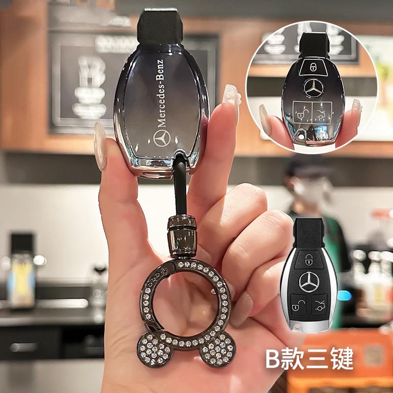 Car Sticker Car Remote Key Case Cover Protector Shell for Mercedes Benz A B C E Class GLS GLA GLK GLC CLS CLA AMG W204 W205 W212