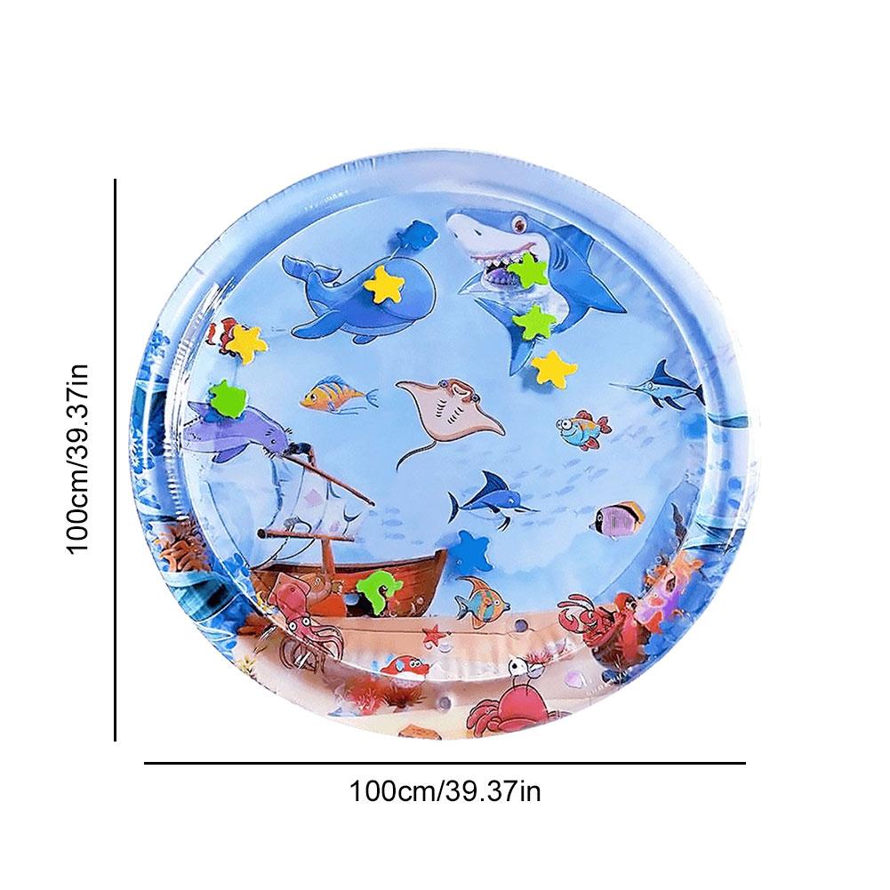 100 см сенсорный водный игровой коврик для кошек, подушка для льда, летнее гнездо для домашних животных, игровой водный коврик, надувной коврик для котят из ПВХ, подушка