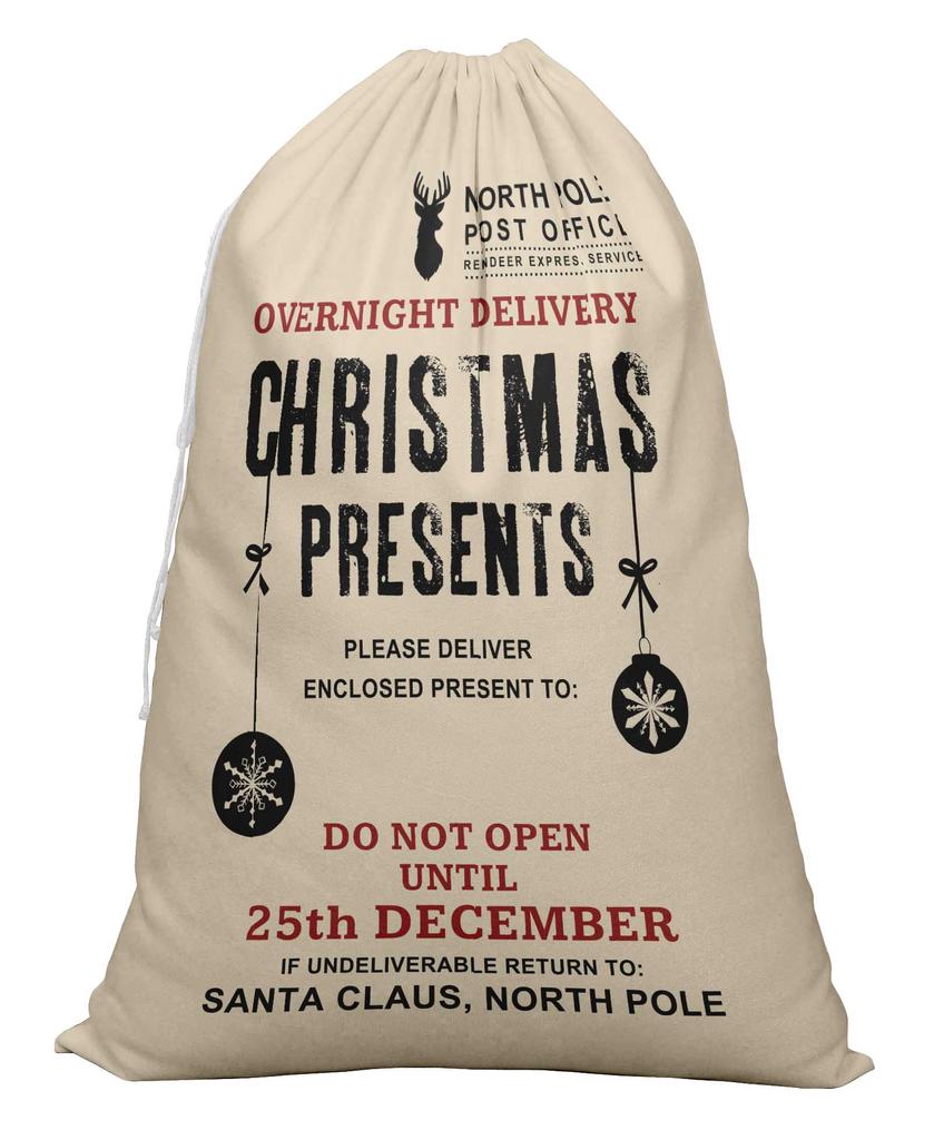 Printtoo 2 шт. Подарочный мешок Санты для детей, рождественские подарки, рождественский мешок, персонализированные сумки, большие 27x20 дюймов