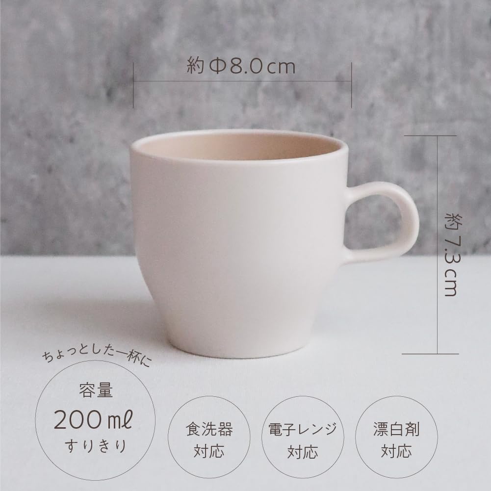 IJ (IJ) Unbreakable Small Mug, Microwave and Dishwasher Safe, 180ml, Coffee Mug, Tea Cup, Made In Japan, Easy To Use, Perfect for Home Parties,