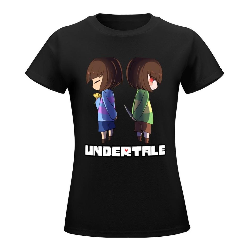 Undertale - Футболка Chara And Frisk с графикой, женская футболка
