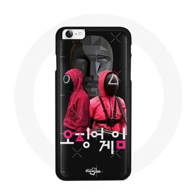 Чехол для iPhone 4 - Игра в кальмара - Мягкий - Черный - Синтетический - Унисекс
