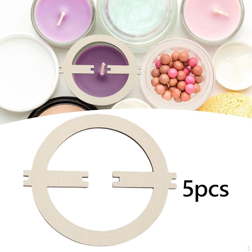 5 деревянных держателей фитиля для изготовления свечей в домашних условиях