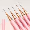 Набор кистей для дизайна ногтей, 5 шт., кисти-лайнеры для рисования французских полосок, линий, цветов, для акрила и гель-лака, инструмент для маникюра